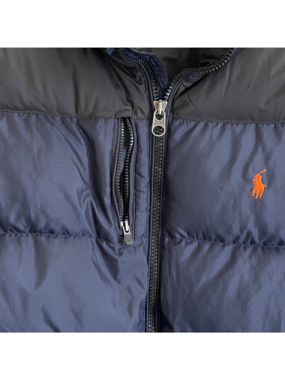 Polo Ralph Lauren Mens Down Puffer Vest Size XL Navy RLX Outdoor Preppy Gorpcore - Picture 4 of 14